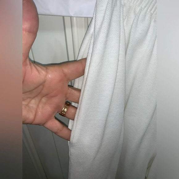 Infinity Vintage White Fish/Cruise/Coastal Embroidered Short/Top‎ set Medium - Picture 4 of 11